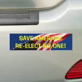 BESPAAR AMERIKA!WEES NIEMAND AAN! BUMPERSTICKER (Op auto)