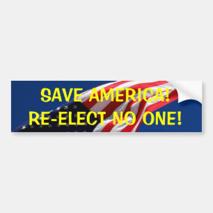 BESPAAR AMERIKA!WEES NIEMAND AAN! BUMPERSTICKER