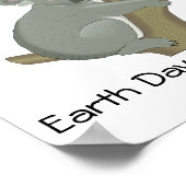 Bespaar bedreigde diersoorten Koala Poster (Hoek)