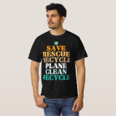 Bespaar bijen die bijen redden Recyclen T-shirt (Voorkant volledig)