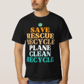 Bespaar bijen die bijen redden Recyclen T-shirt (Voorkant)