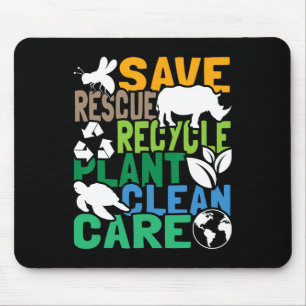 Bespaar bijenreddende dieren Recyclen plastic - Aa Muismat