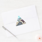 Bespaar conceptpaarden die hooi eten sticker (Envelop)