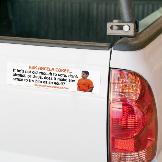 Bespaar Cristian Fernandez-bumpersticker Bumpersticker (Op Truck)