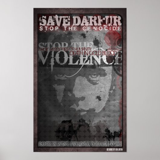 Bespaar Darfur 17X11 Poster (Voorkant)