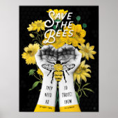 BESPAAR DE BEES! - 18x24 POSTER (Voorkant)