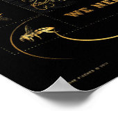 BESPAAR DE BEES! FAUX GOLD POSTER (Hoek)