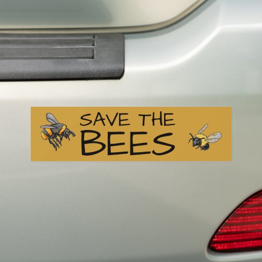 BESPAAR DE BEES v2 Bumpersticker (Op auto)