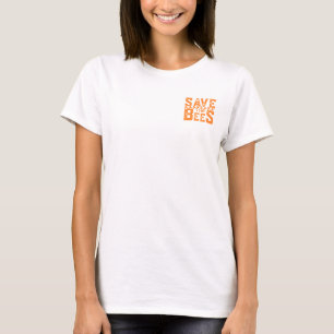 Bespaar de bijen-bijen-bijen-natuur-geel-schattig t-shirt