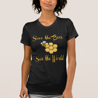 Bespaar de bijen de wereld t-shirt