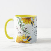 Bespaar de bijen en bespaar de wereld op maat mok (Links)