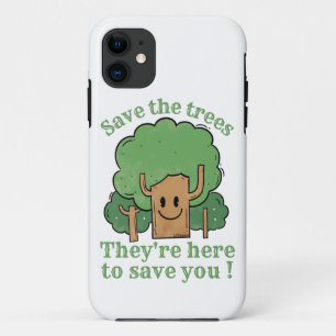 BESPAAR DE BOMEN, ZE ZIJN HIER OM JE OP TE SLAAN Case-Mate iPhone CASE