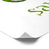 BESPAAR DE BOODSCHAPPEN liefde voor hartkunst Poster (Hoek)