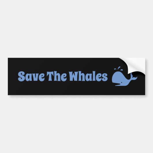 BESPAAR DE BUMPERSTICKER WHALES (Voorkant)