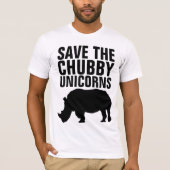 BESPAAR DE CHUBBY UNICORNS Funny t-shirts (Voorkant)