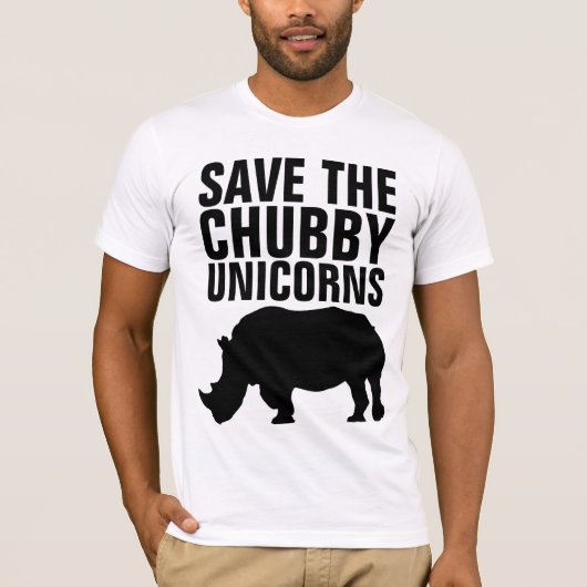 BESPAAR DE CHUBBY UNICORNS Funny t-shirts (Voorkant)