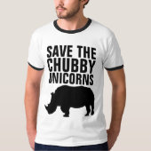 BESPAAR DE CHUBBY UNICORNS Funny t-shirts (Voorkant)