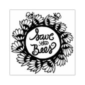 Bespaar de dag van de bijenaarde rubberstempel (Afrduk)