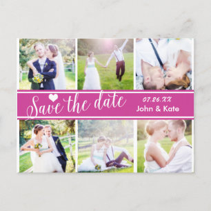 BESPAAR DE DATE Berry Wedding 6 FOTO Briefkaart