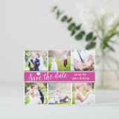 BESPAAR DE DATE Berry Wedding 6 FOTO Briefkaart (Staand voorkant)