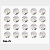 BESPAAR DE DATE Lavender Wedding Photo Sticker (Vel)