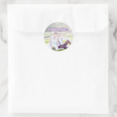 BESPAAR DE DATE Lavender Wedding Photo Sticker (Tas)
