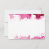 BESPAAR DE DATE MITZVAH moderne, roze sterroze wat Bedankkaart (Achterkant)