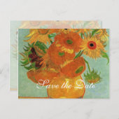 bespaar de date, van Gogh. Aankondigingskaart (Voorkant / Achterkant)