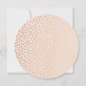 BESPAAR DE DATUM bleke roze goudstippen Kaart (Achterkant)