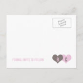 BESPAAR DE DATUM Briefkaart (Achterkant)