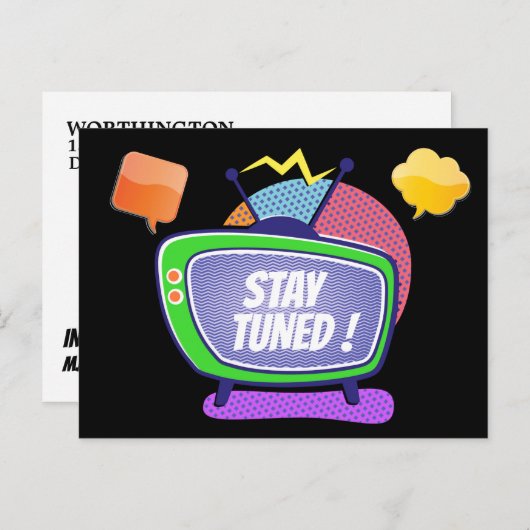 BESPAAR DE DATUM Briefkaart (Voorkant / Achterkant)