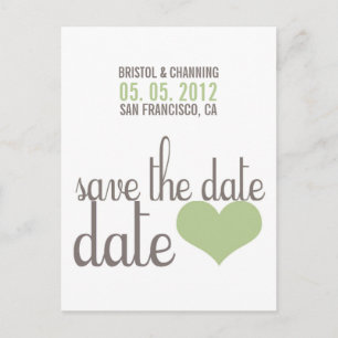 BESPAAR DE DATUM Briefkaart