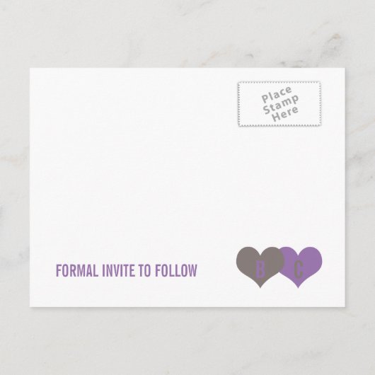 BESPAAR DE DATUM Briefkaart (Achterkant)