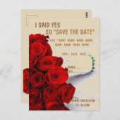 BESPAAR DE DATUM BRIEFKAARTEN (Voorkant / Achterkant)