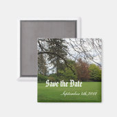 Bespaar de datum, de lente, de zomertuin. magneet (Voorkant / Achterkant)