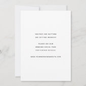 Bespaar de datum Foto aankondiging Vlakke kaart (Achterkant)