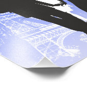 BESPAAR DE DATUM FOTO MET UITZICHT PARIJS, FRANKRI AFDRUK (Hoek)