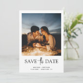 Bespaar de datum fotokaart vlakke kaart (Staand voorkant)