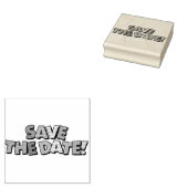 BESPAAR DE DATUM Fun Retro Comic Book Pop Art Rubberstempel (Gestempeld)