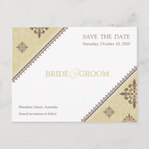 BESPAAR DE DATUM : helling 9 Aankondigingskaart