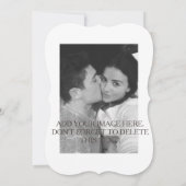 BESPAAR DE DATUM KAART - AANGEPASTE DATUM, BERICHT (Achterkant)