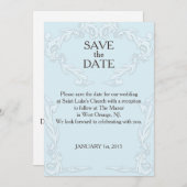 BESPAAR DE DATUM KAART - AANGEPASTE DATUM, BERICHT (Voorkant / Achterkant)