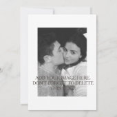 BESPAAR DE DATUM KAART - AANGEPASTE DATUM, BERICHT (Achterkant)