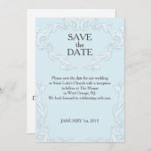 BESPAAR DE DATUM KAART - AANGEPASTE DATUM, BERICHT (Voorkant / Achterkant)