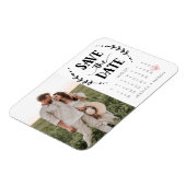 Bespaar de datum kalender-land magneet (Linkerzijde)