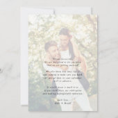 BESPAAR DE DATUM moderne foto schattige hartslag g Kaart (Achterkant)