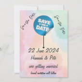 BESPAAR DE DATUM OM HET EVEN WELKE sticker/editabl Kaart (Voorkant)