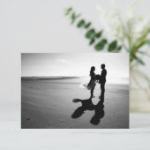 BESPAAR DE DATUM ROMANTISCHE WEDINGSKAART SAVE THE DATE (Staand voorkant)