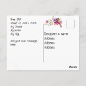 BESPAAR DE DATUM - Sla de trouwdatum op. bewerkbaa Briefkaart (Achterkant)