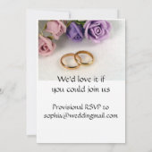 BESPAAR DE DATUM - Sparen de trouwdatum Uitnodigin Save The Date (Achterkant)